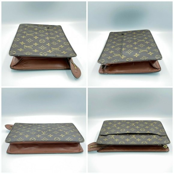 AUTHENTIC Louis Vuitton Monogram Pochette Homme Clutch Bag - Picture 3 of 12